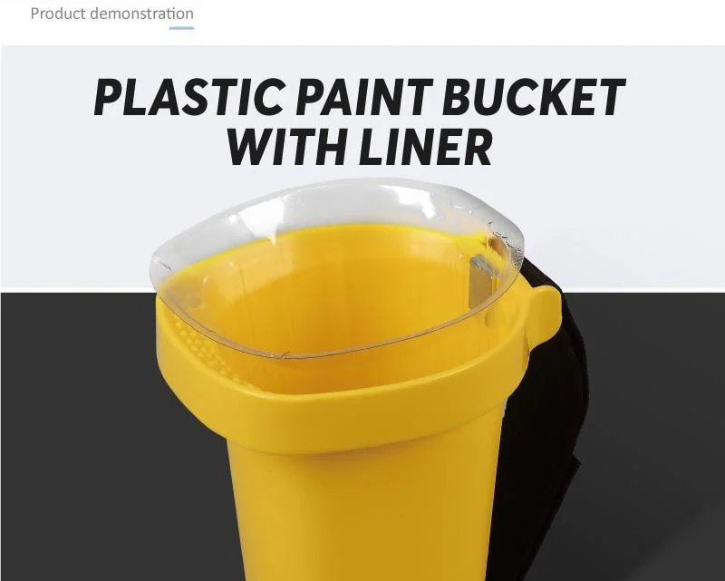 Plastic Paint Bucket with Liner for Packing Accessories Paint Buckets